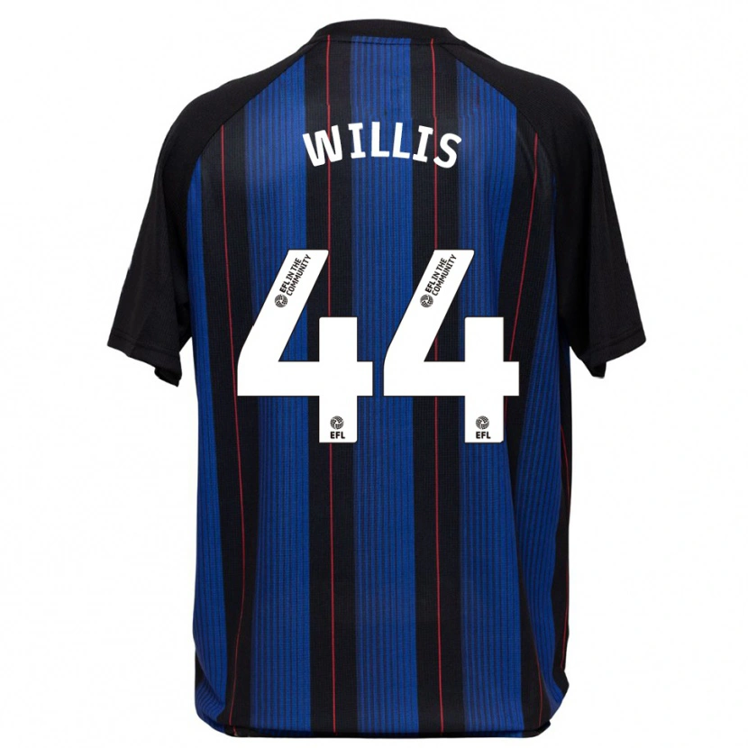 Danxen Mulher Camisola Pharrell Willis #44 Azul Preto Alternativa 2025/26 Camisa