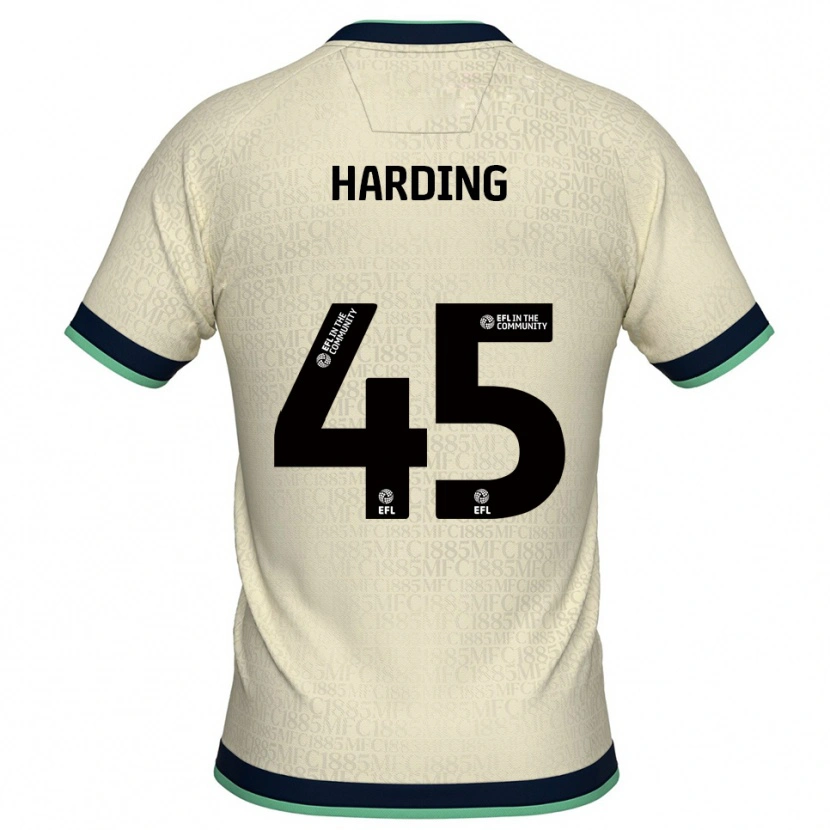 Danxen Mulher Camisola Wes Harding #45 Champagne Azul Marinho Alternativa 2025/26 Camisa