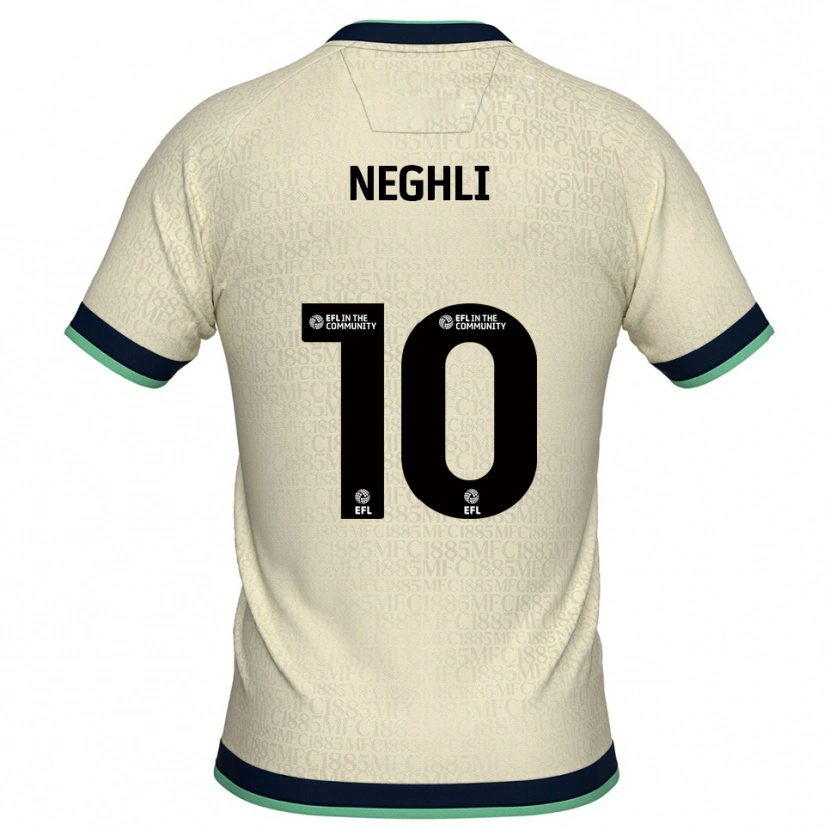Danxen Mulher Camisola Camiel Neghli #10 Champagne Azul Marinho Alternativa 2025/26 Camisa