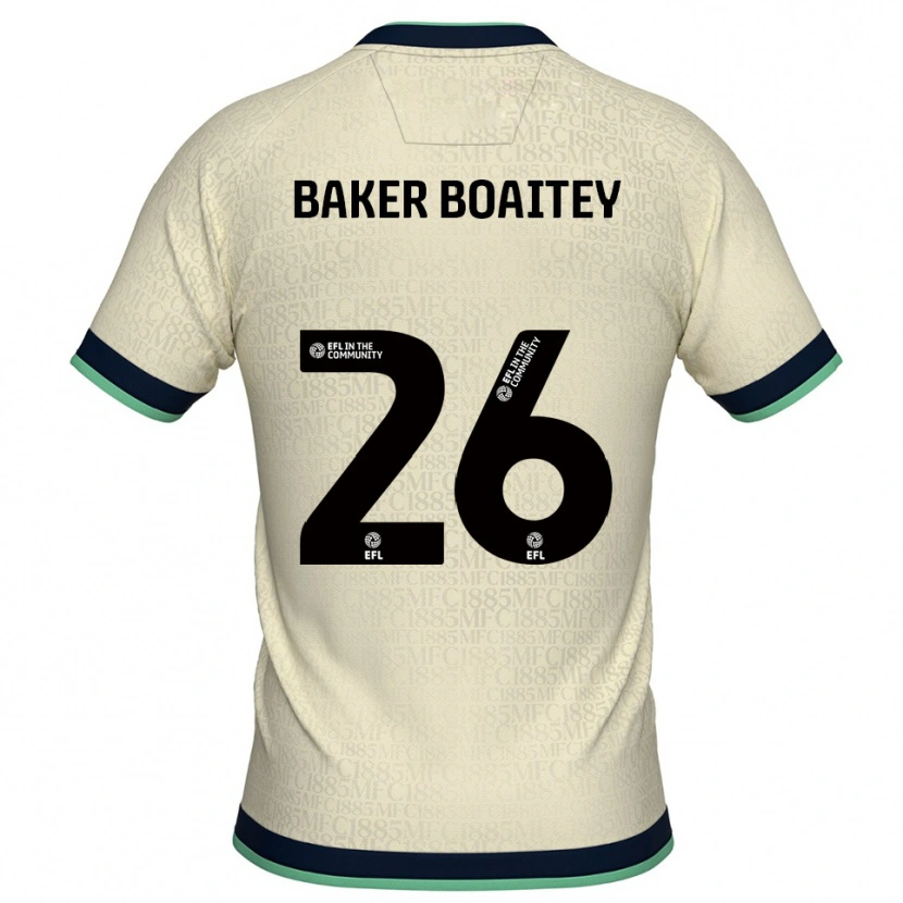 Danxen Mulher Camisola Benicio Baker #26 Champagne Azul Marinho Alternativa 2025/26 Camisa