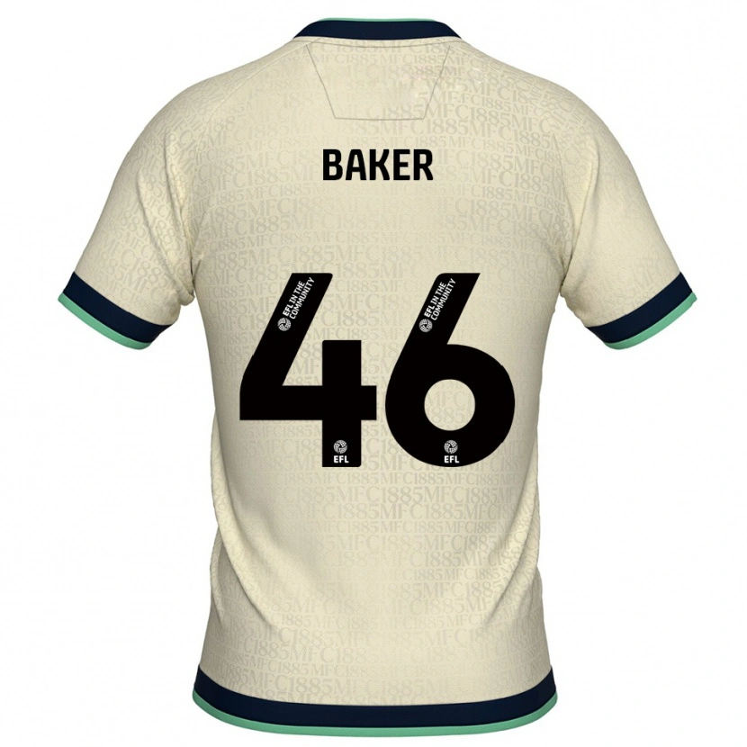 Danxen Mulher Camisola Frankie Baker #46 Champagne Azul Marinho Alternativa 2025/26 Camisa