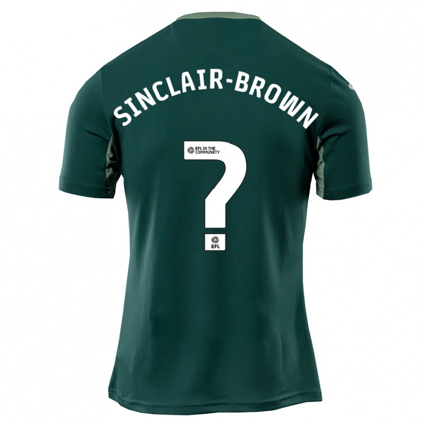Danxen Mulher Camisola Jeremiah Sinclair-Brown #0 Verde Branco Roxo Alternativa 2025/26 Camisa