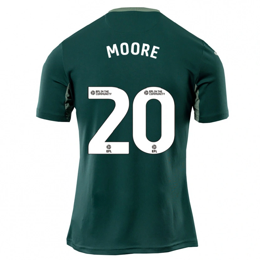 Danxen Mulher Camisola Isabelle Moore #20 Verde Branco Roxo Alternativa 2025/26 Camisa