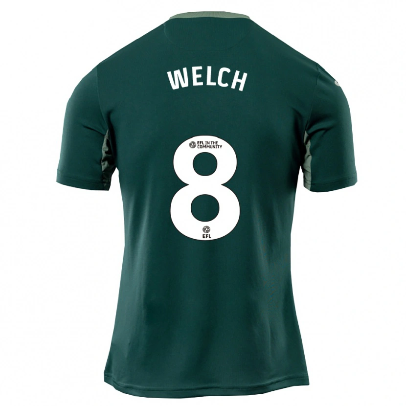 Danxen Mulher Camisola Finley Welch #8 Verde Branco Roxo Alternativa 2025/26 Camisa