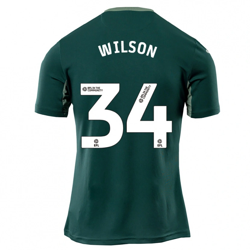 Danxen Mulher Camisola Drew Wilson #34 Verde Branco Roxo Alternativa 2025/26 Camisa