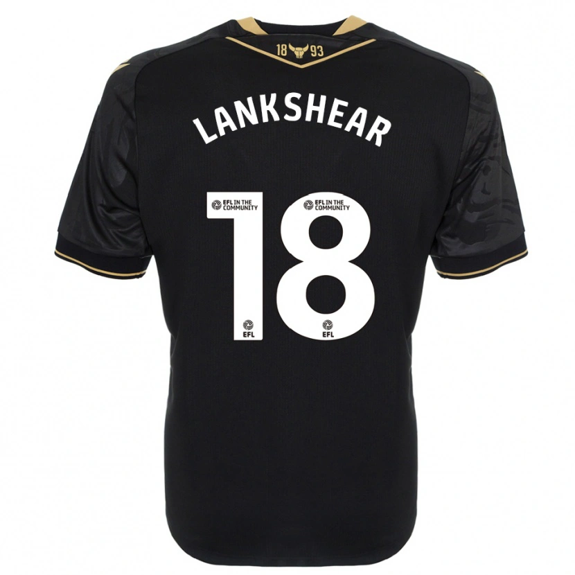 Danxen Mulher Camisola Will Lankshear #18 Preto Dourado Alternativa 2025/26 Camisa