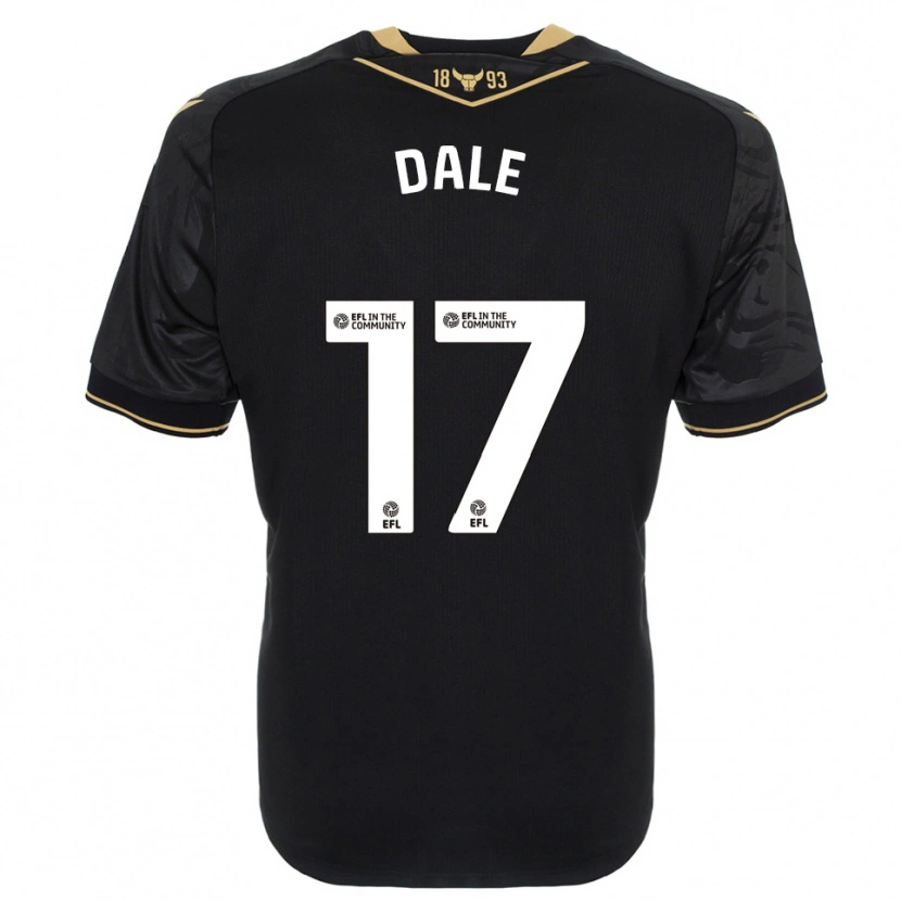 Danxen Mulher Camisola Owen Dale #17 Preto Dourado Alternativa 2025/26 Camisa