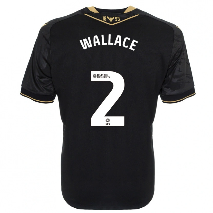 Danxen Mulher Camisola Emily Wallace #2 Preto Dourado Alternativa 2025/26 Camisa