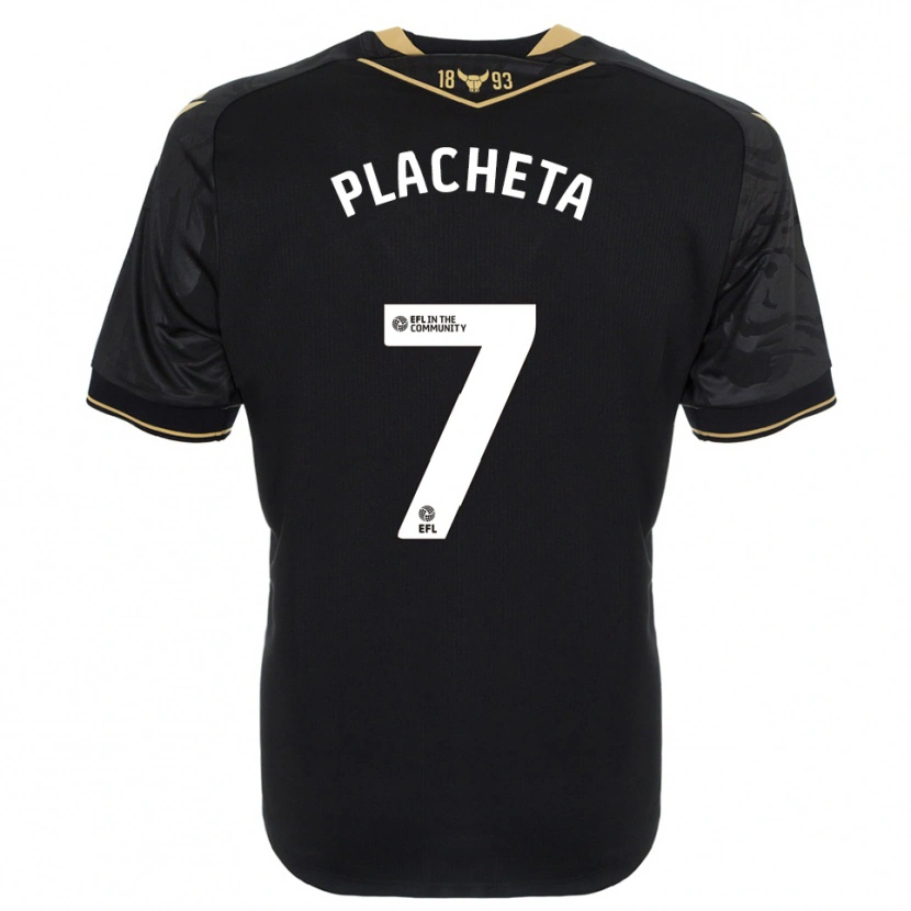 Danxen Mulher Camisola Przemyslaw Placheta #7 Preto Dourado Alternativa 2025/26 Camisa