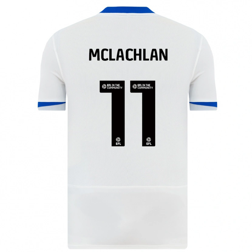 Danxen Mulher Camisola Daisy Mclachlan #11 Branco Preto Alternativa 2025/26 Camisa