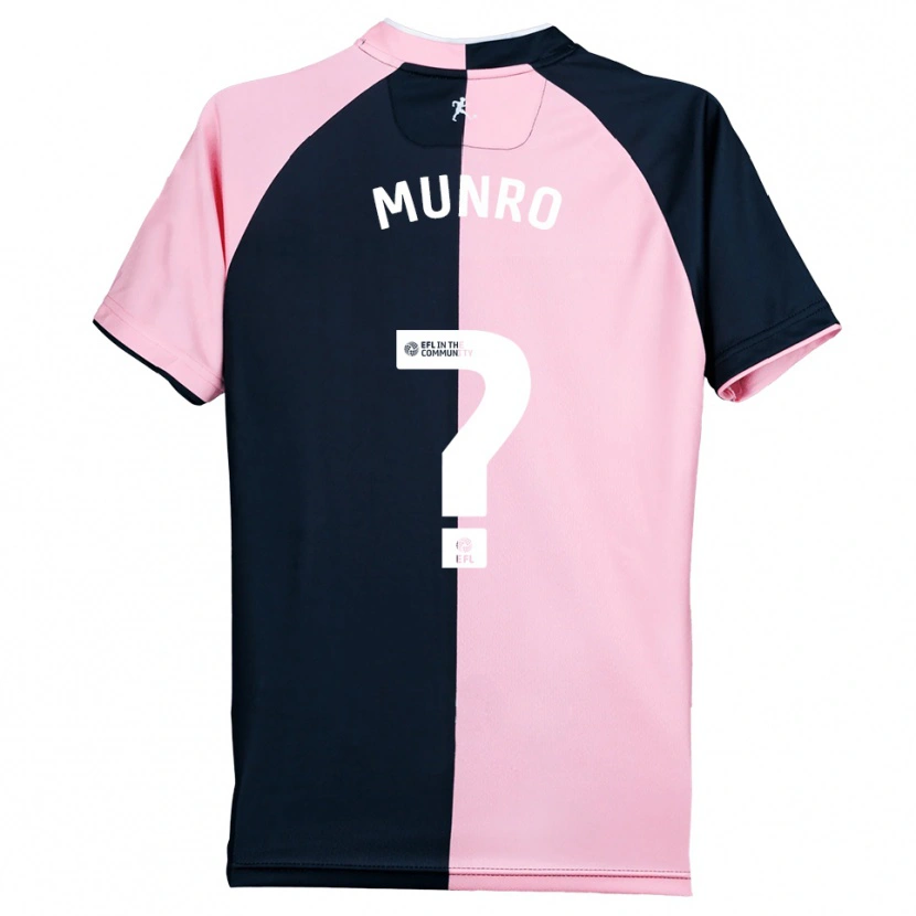 Danxen Mulher Camisola Alana Munro #0 Rosa Preto Alternativa 2025/26 Camisa