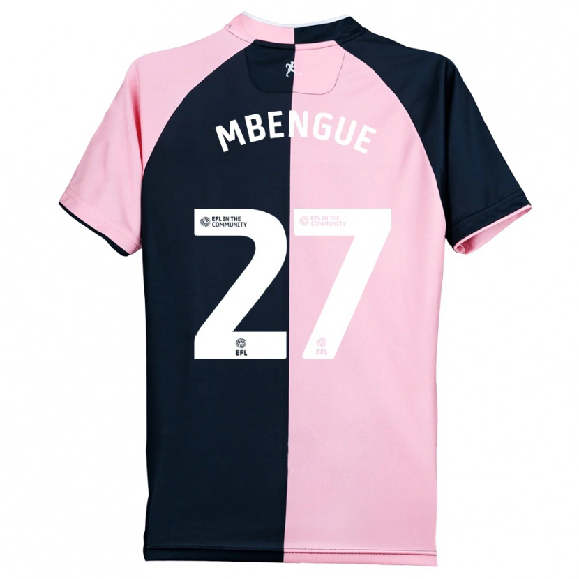 Danxen Mulher Camisola Amadou Salif Mbengue #27 Rosa Preto Alternativa 2025/26 Camisa