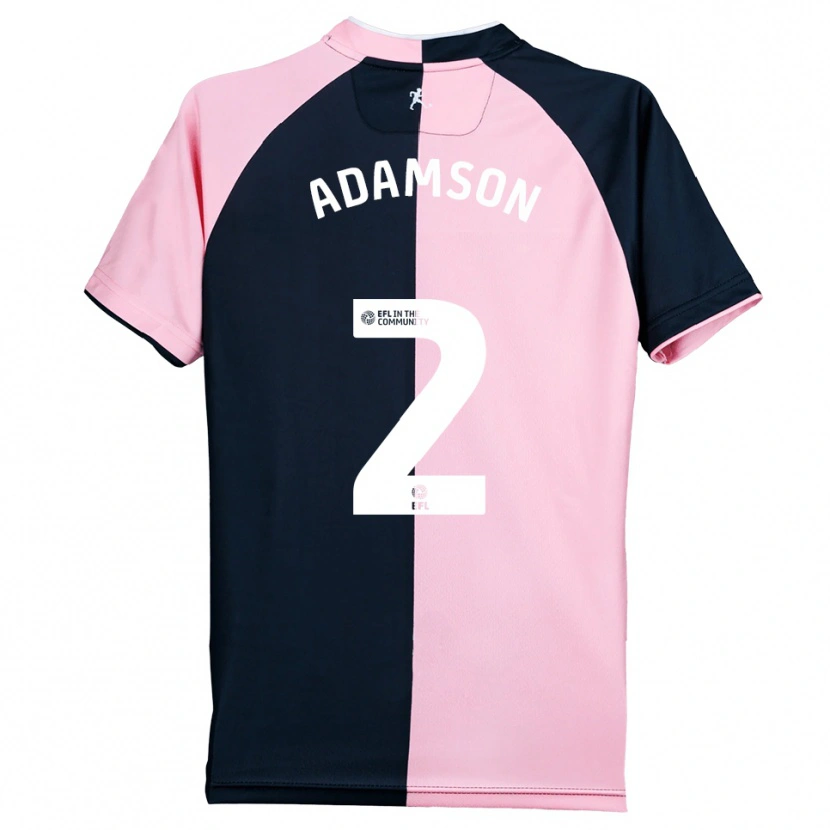 Danxen Mulher Camisola Kealey Adamson #2 Rosa Preto Alternativa 2025/26 Camisa