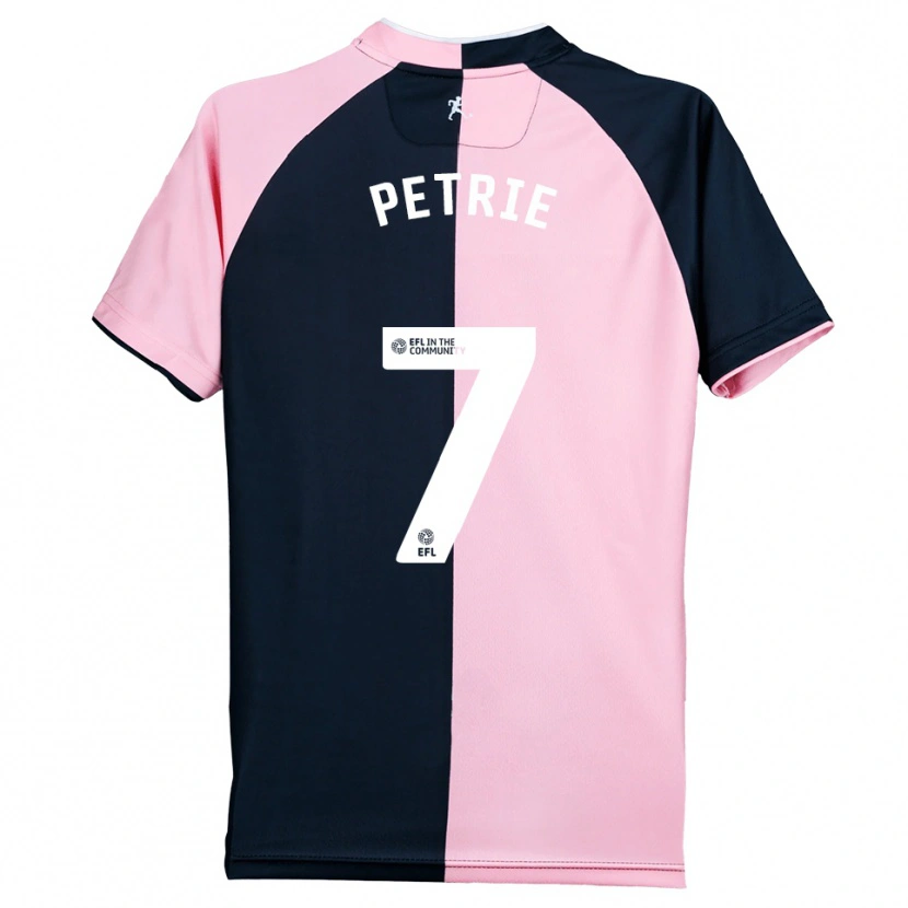 Danxen Mulher Camisola Kieran Petrie #7 Rosa Preto Alternativa 2025/26 Camisa
