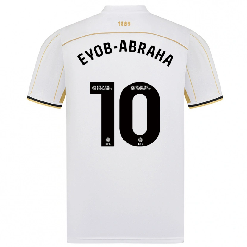 Danxen Mulher Camisola Siem Eyob-Abraha #10 Branco Dourado Alternativa 2025/26 Camisa