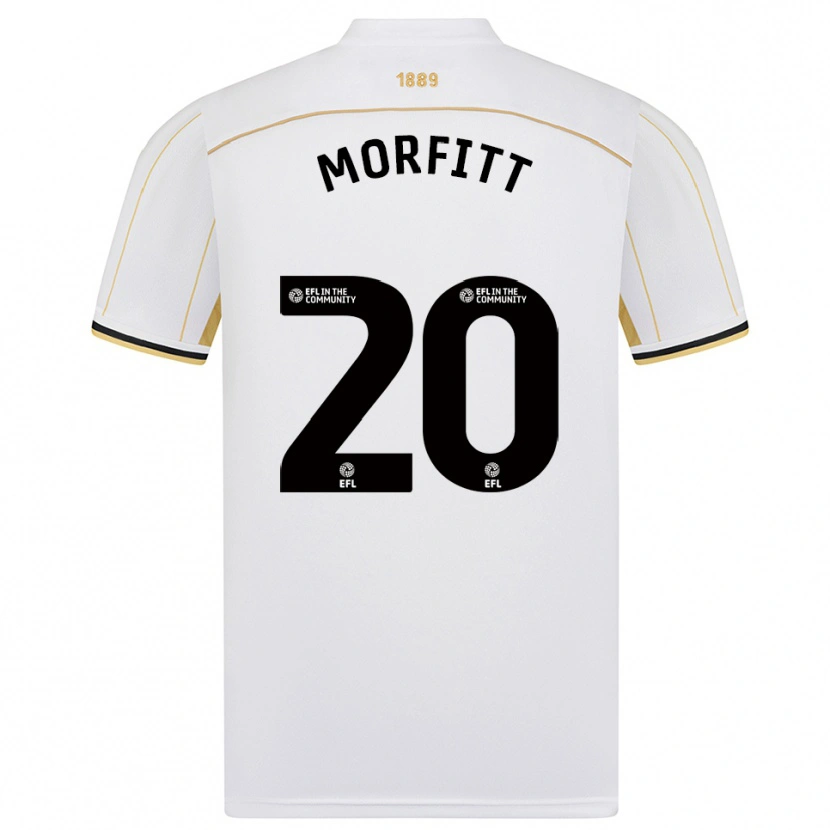 Danxen Mulher Camisola Izzy Morfitt #20 Branco Dourado Alternativa 2025/26 Camisa