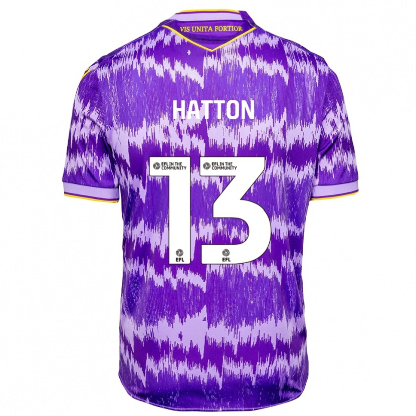 Danxen Mulher Camisola Oscar Hatton #13 Roxo Amarelo Alternativa 2025/26 Camisa
