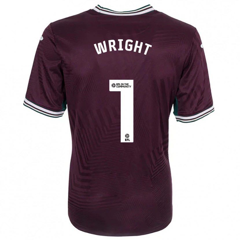 Danxen Mulher Camisola Tom Wright #1 Ferrugem Vermelho Branco Alternativa 2025/26 Camisa