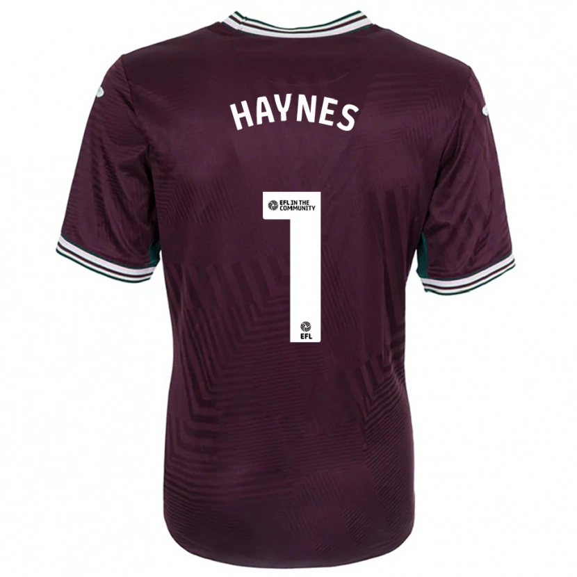 Danxen Mulher Camisola Charlie Haynes #1 Ferrugem Vermelho Branco Alternativa 2025/26 Camisa