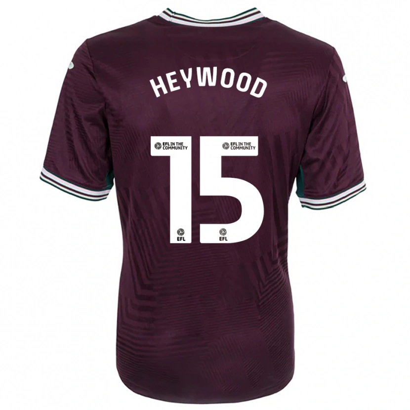Danxen Mulher Camisola Carter Heywood #15 Ferrugem Vermelho Branco Alternativa 2025/26 Camisa