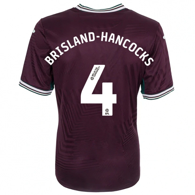 Danxen Mulher Camisola Sophie Brisland-Hancocks #4 Ferrugem Vermelho Branco Alternativa 2025/26 Camisa