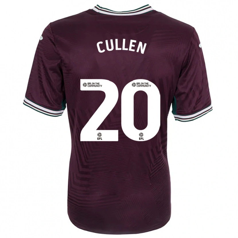 Danxen Mulher Camisola Liam Cullen #20 Ferrugem Vermelho Branco Alternativa 2025/26 Camisa