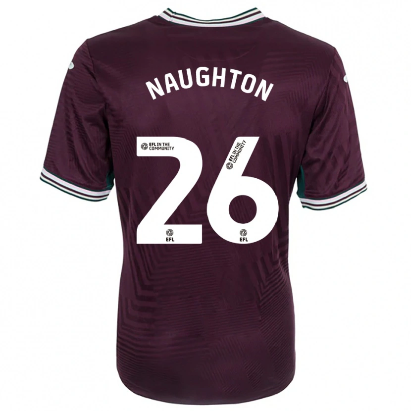 Danxen Mulher Camisola Kyle Naughton #26 Ferrugem Vermelho Branco Alternativa 2025/26 Camisa