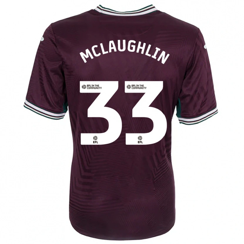 Danxen Mulher Camisola Jon Mclaughlin #33 Ferrugem Vermelho Branco Alternativa 2025/26 Camisa