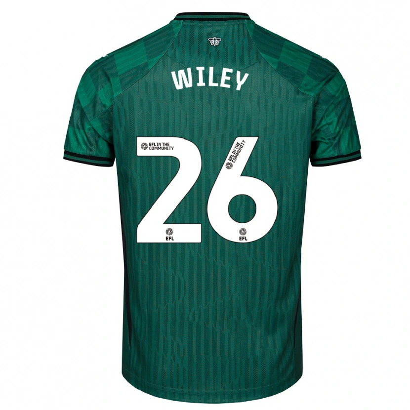 Danxen Mulher Camisola Caleb Wiley #26 Verde Preto Alternativa 2025/26 Camisa