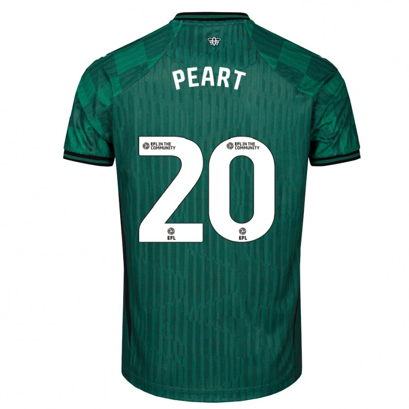Danxen Mulher Camisola Kalani Peart #20 Verde Preto Alternativa 2025/26 Camisa