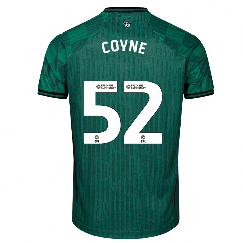 Danxen Mulher Camisola Aidan Coyne #52 Verde Preto Alternativa 2025/26 Camisa