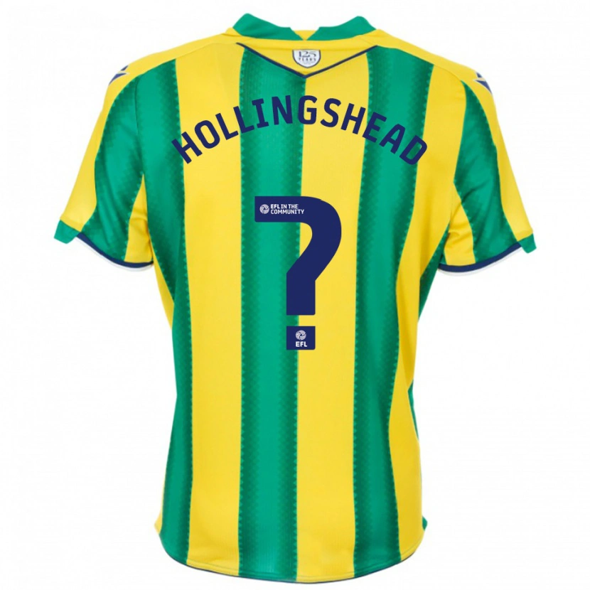 Danxen Mulher Camisola Ronnie Hollingshead #0 Amarelo Verde Alternativa 2025/26 Camisa