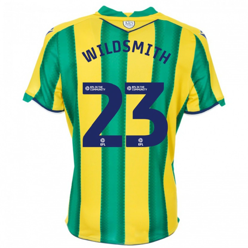 Danxen Mulher Camisola Joe Wildsmith #23 Amarelo Verde Alternativa 2025/26 Camisa