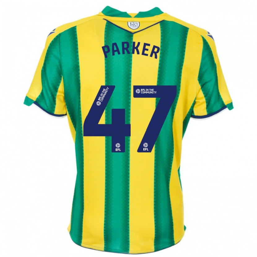 Danxen Mulher Camisola Michael Parker #47 Amarelo Verde Alternativa 2025/26 Camisa