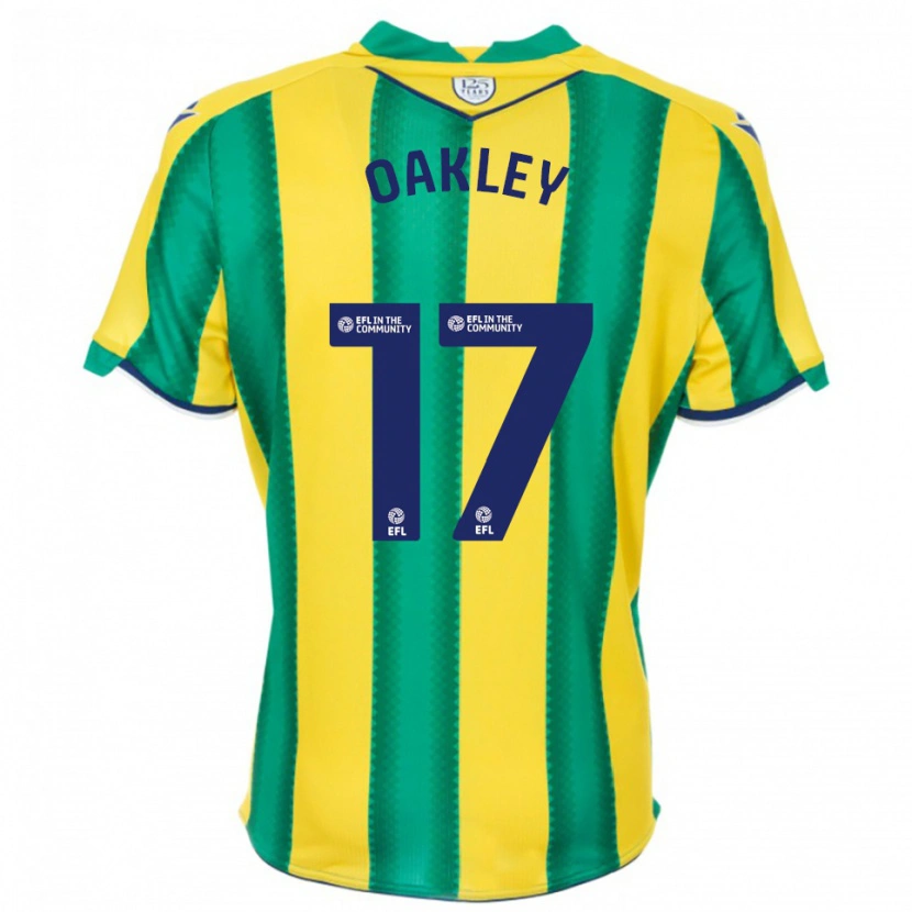 Danxen Mulher Camisola Rhianne Oakley #17 Amarelo Verde Alternativa 2025/26 Camisa
