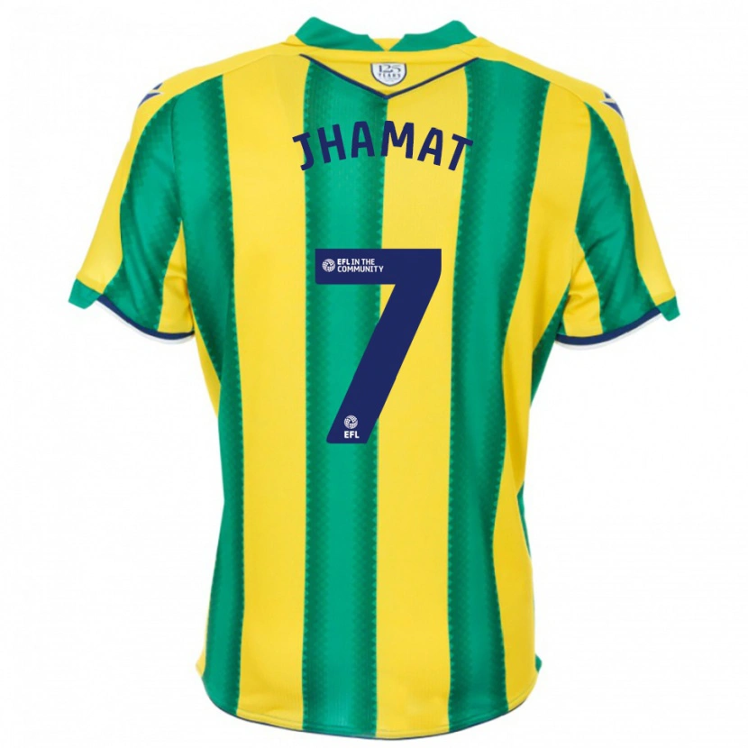 Danxen Mulher Camisola Simran Jhamat #7 Amarelo Verde Alternativa 2025/26 Camisa
