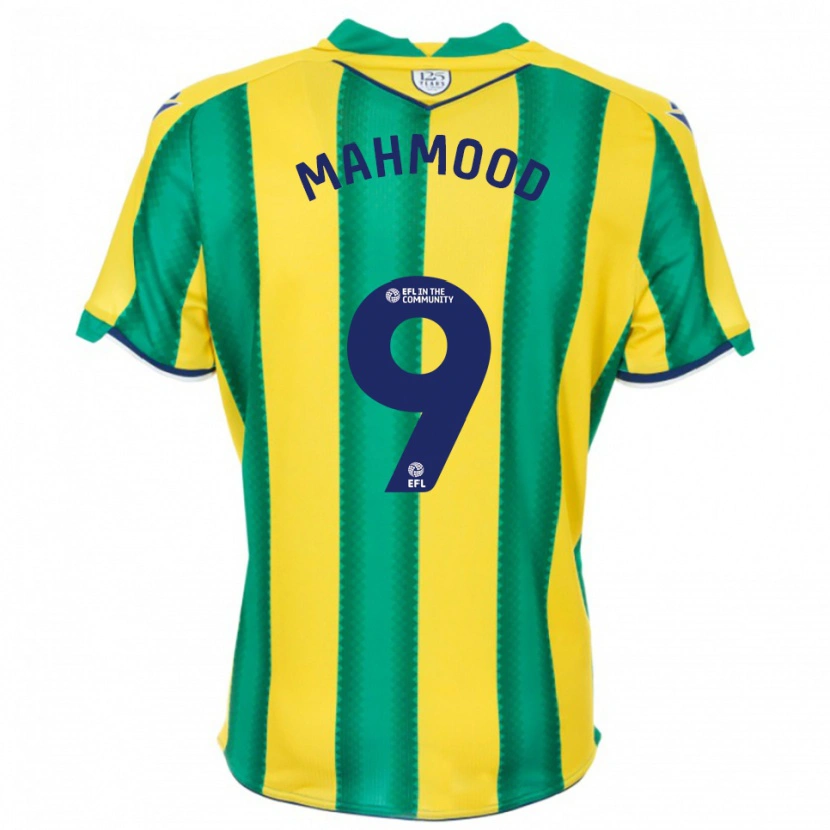 Danxen Mulher Camisola Mariam Mahmood #9 Amarelo Verde Alternativa 2025/26 Camisa