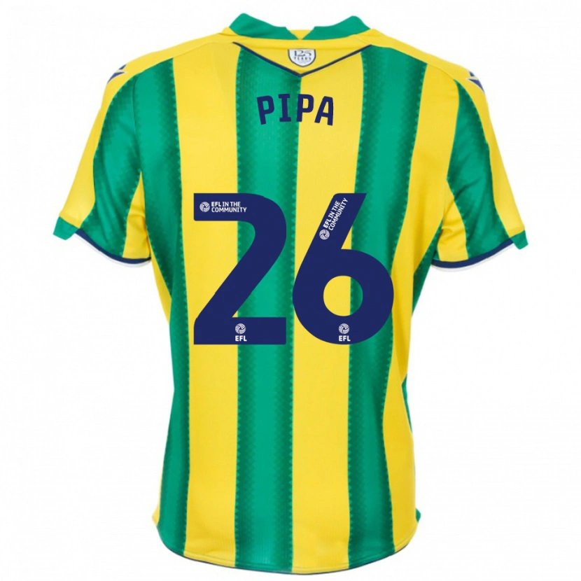 Danxen Mulher Camisola Pipa #26 Amarelo Verde Alternativa 2025/26 Camisa