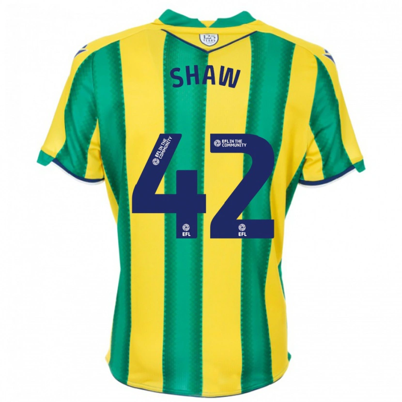 Danxen Mulher Camisola Josh Shaw #42 Amarelo Verde Alternativa 2025/26 Camisa