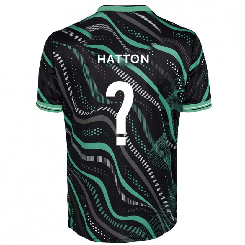 Danxen Mulher Camisola Will Hatton #0 Preto Verde Alternativa 2025/26 Camisa