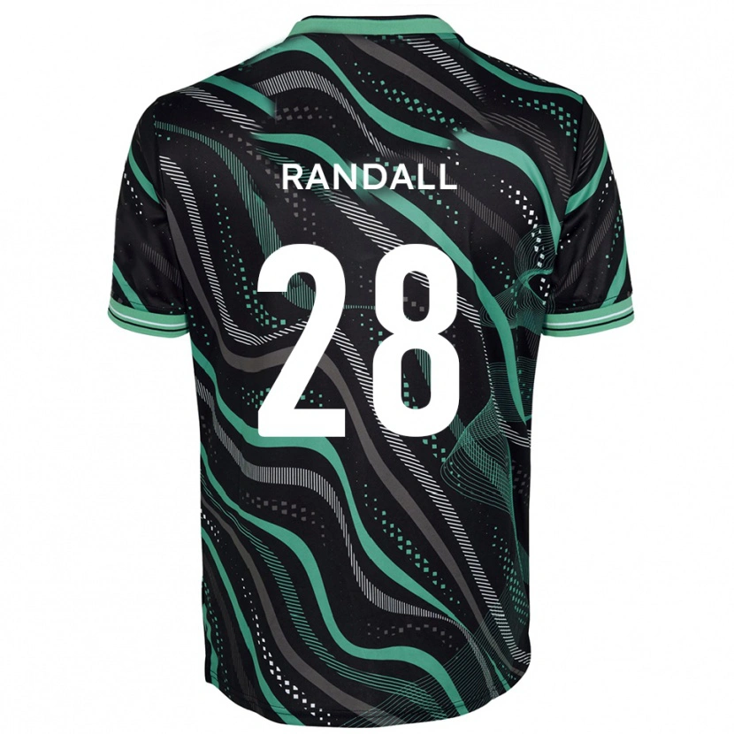 Danxen Mulher Camisola Thomas Randall #28 Preto Verde Alternativa 2025/26 Camisa