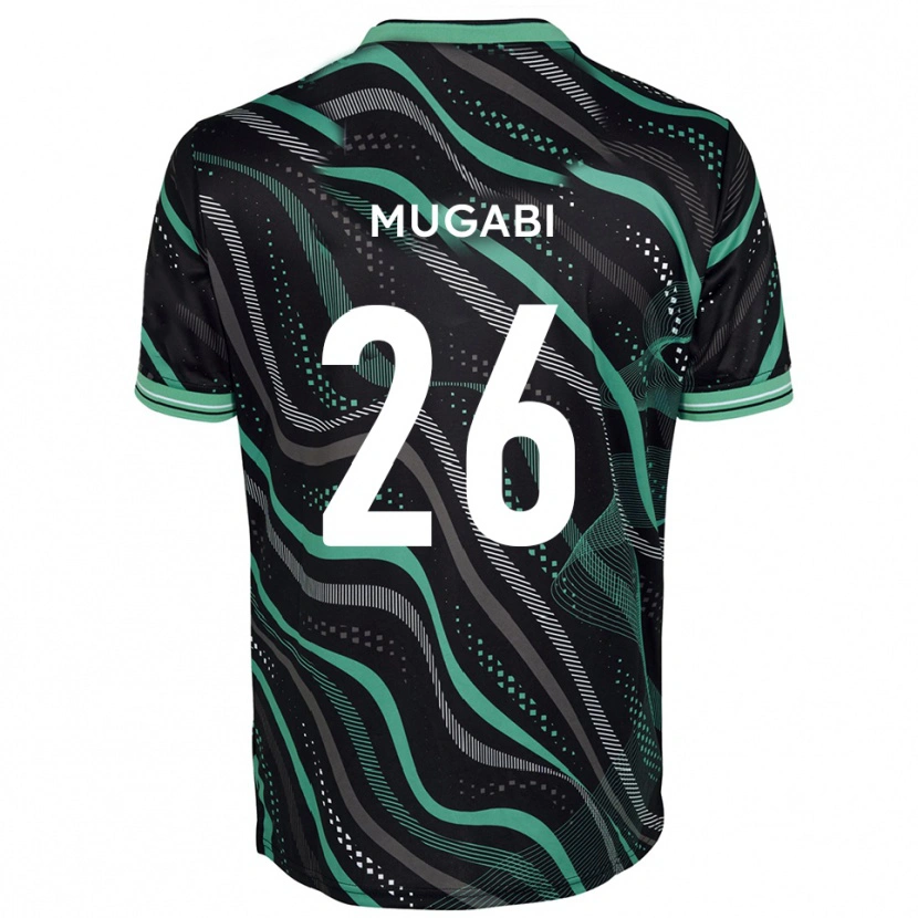 Danxen Mulher Camisola Bevis Mugabi #26 Preto Verde Alternativa 2025/26 Camisa