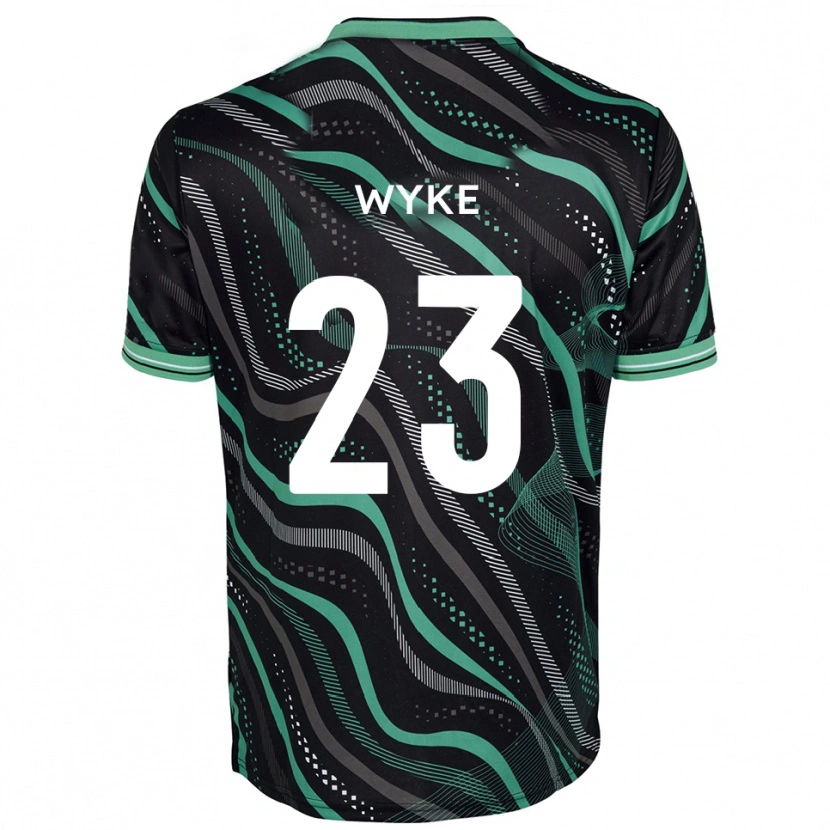 Danxen Mulher Camisola Charlie Wyke #23 Preto Verde Alternativa 2025/26 Camisa