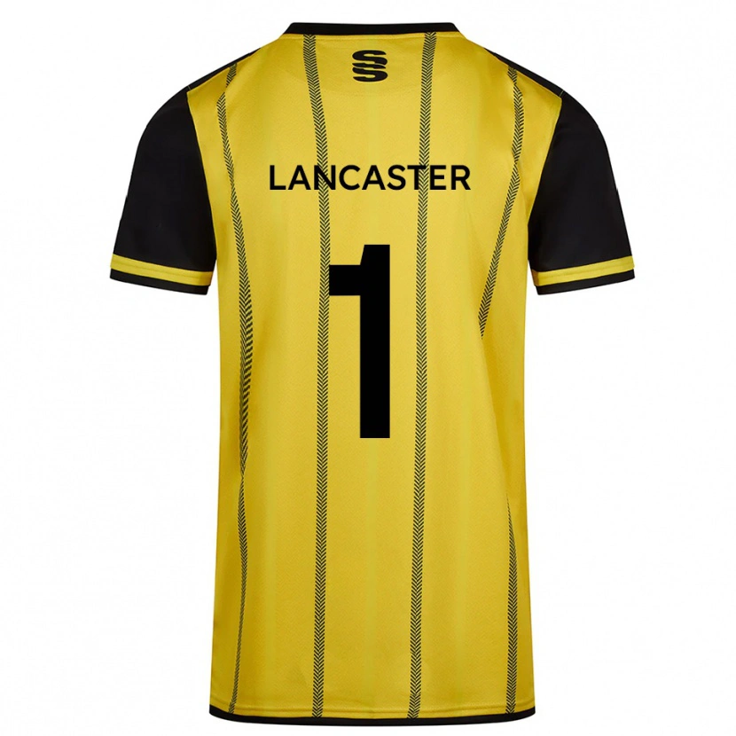 Danxen Mulher Camisola Aaron Lancaster #1 Amarelo Preto Alternativa 2025/26 Camisa