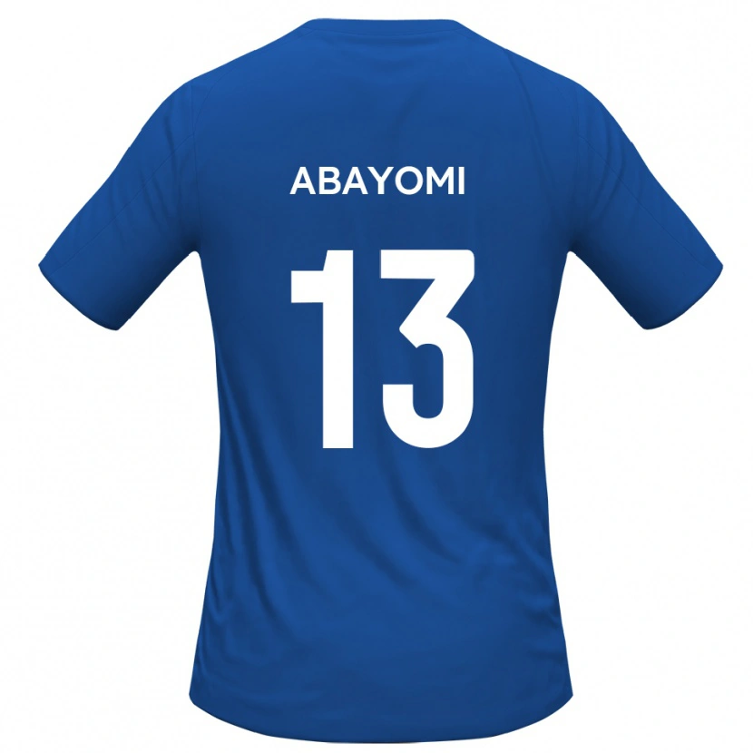 Danxen Mulher Camisola Koju Abayomi #13 Azul Celeste Alternativa 2025/26 Camisa