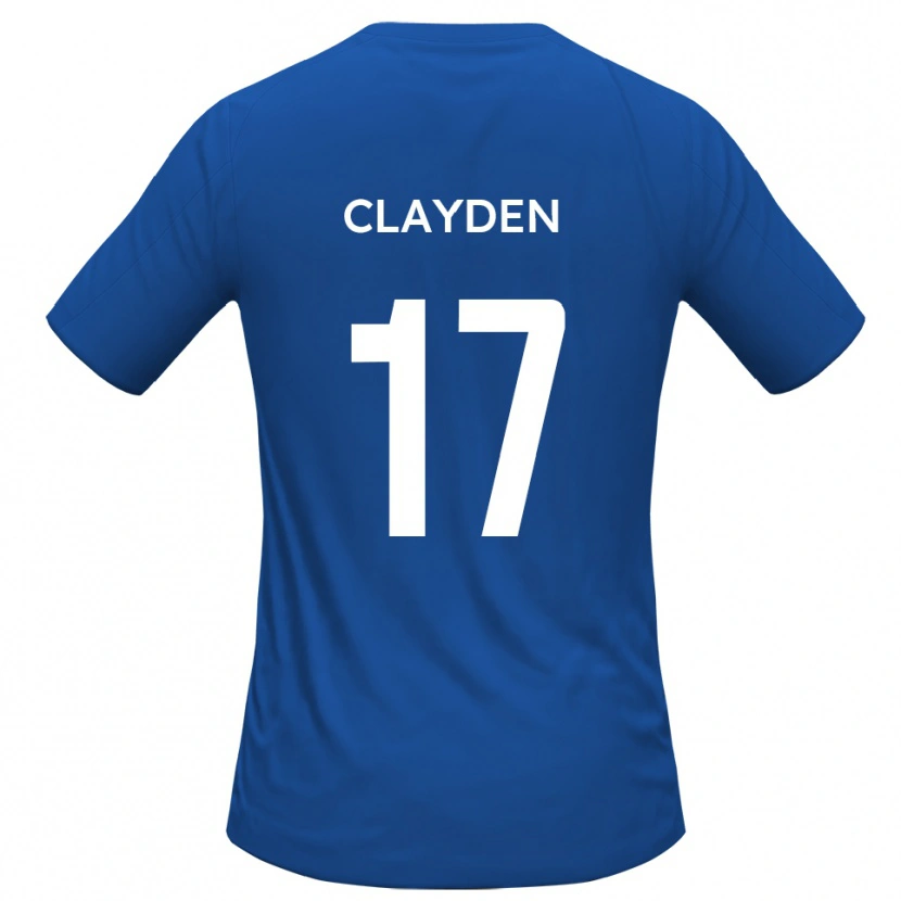 Danxen Mulher Camisola Charles Clayden #17 Azul Celeste Alternativa 2025/26 Camisa