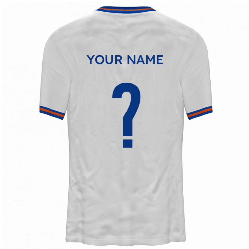 Danxen Mulher Camisola Seu Nome #0 Branco Azul Alternativa 2025/26 Camisa