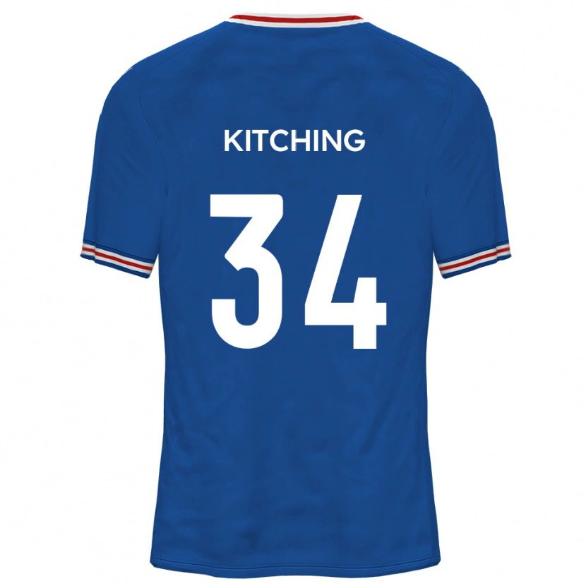 Danxen Mulher Camisola Mark Kitching #34 Azul Dodger Alternativa 2025/26 Camisa