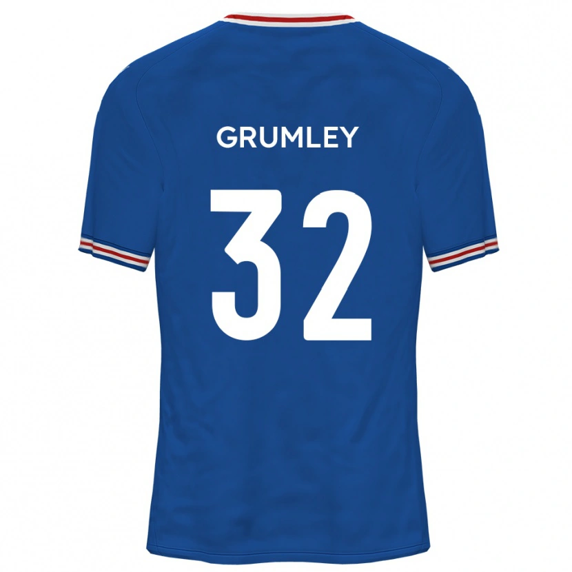 Danxen Mulher Camisola George Grumley #32 Azul Dodger Alternativa 2025/26 Camisa