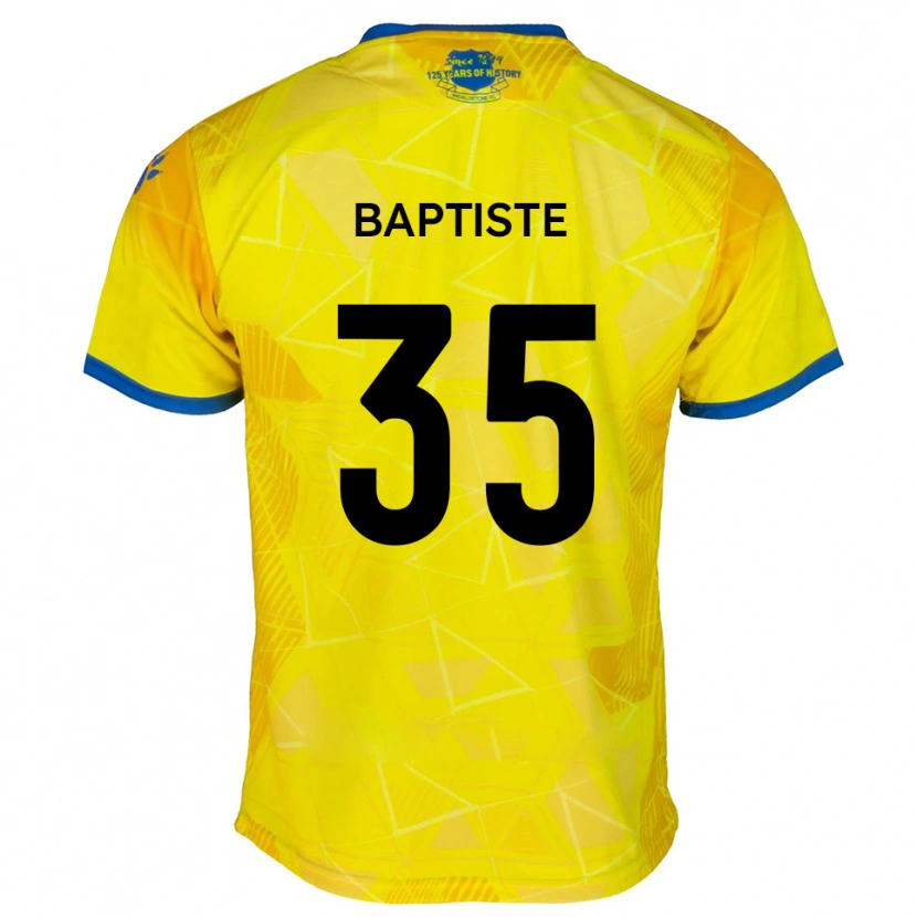 Danxen Mulher Camisola Dante Baptiste #35 Amarelo Azul Alternativa 2025/26 Camisa